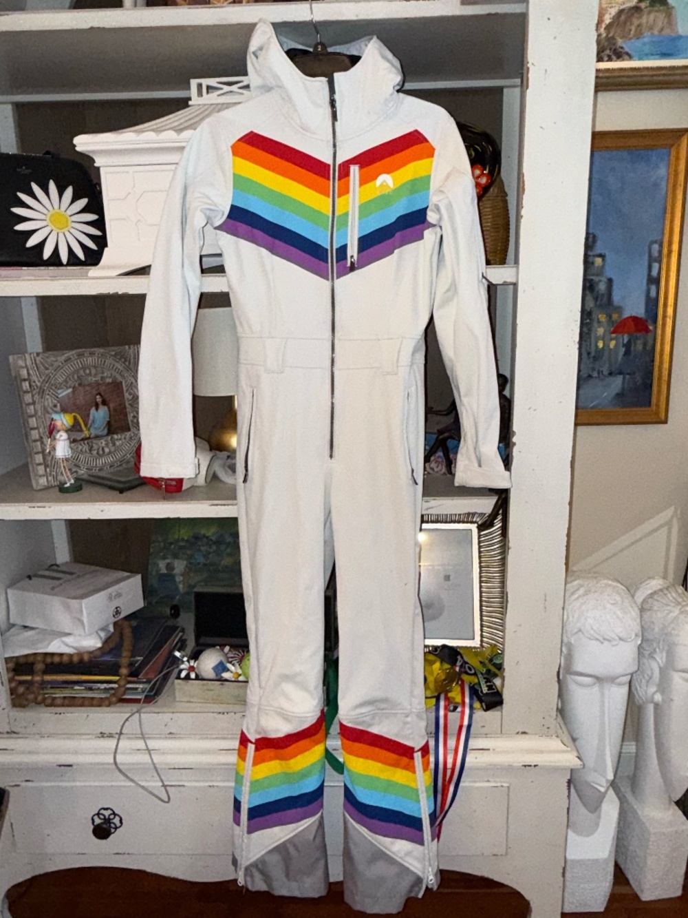 OOSC Clothing Small S Rainbow row womens ski suit - Picture 4 of 10